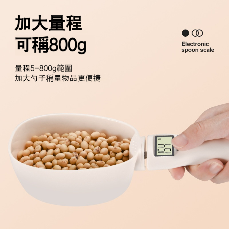 【大勺子稱計量勺】廚房烘焙✅餵養愛寵✅寶寶輔食✅手持設計✅多種單位調換✅