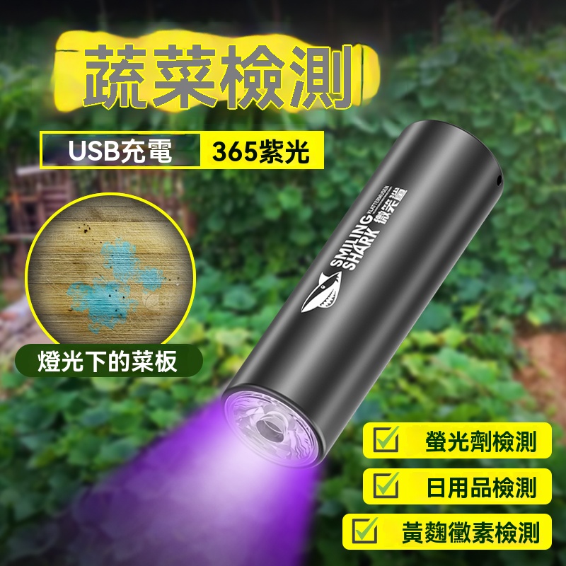 【螢光劑檢測燈】365nm專業檢測！一照揪出螢光劑✅黃麴毒素，USB充電✅大續航，守護全家健康！
