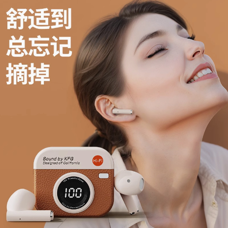 ✨【2025音質革命！】復古藍牙耳機✨降噪黑科技✨續航✨高階半入耳式運動跑超長續航BL