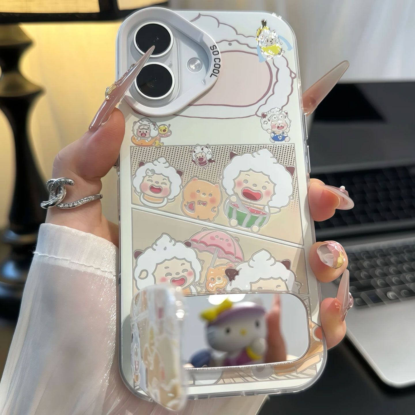⚡️ 果粉終極盔甲降臨！【懶洋洋萌版磁吸氣囊iPhone殼】✨ 電鍍邊高級感▸四角防爆氣囊▸自帶鏡頭膜✨橫豎支架+磁吸充電✨摔機噩夢終結者！