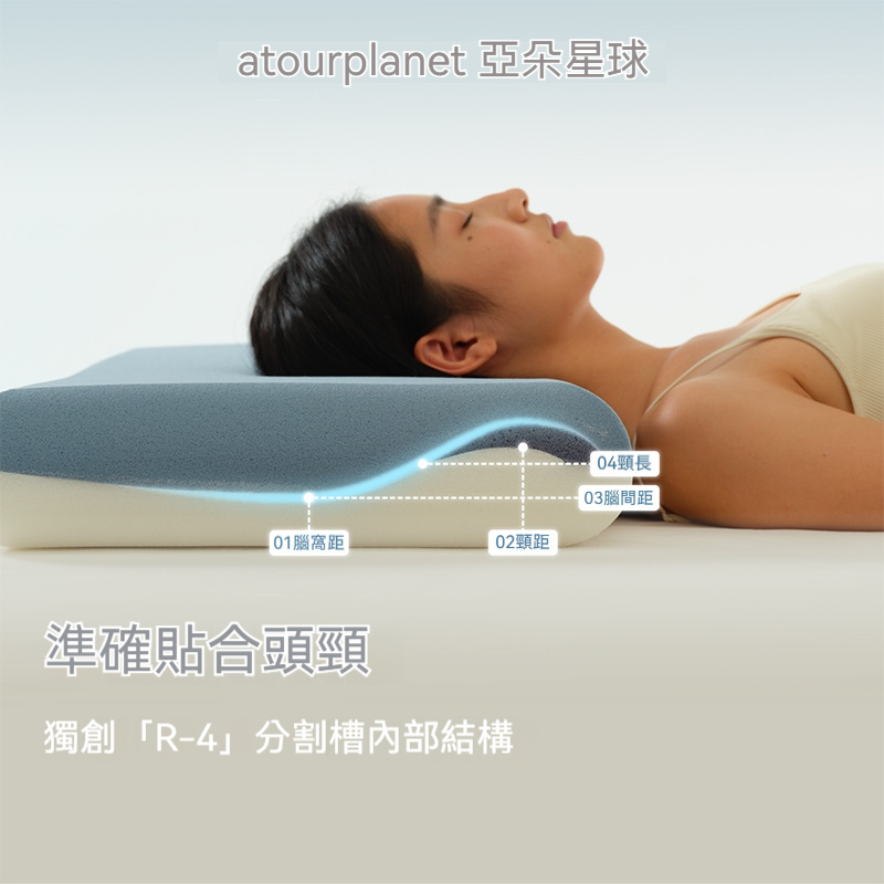 日本進口【亞朵星球二代枕頭｜台灣人ㄟ睡眠救星】睏嘸好？換這顆就對啦！✅ 人體工學設計：完美支撐頭頸，翻身也不落枕！ ✅ 透氣記憶棉：夏天不悶熱，冬天不冰冷? ✅ 可拆洗設計：保持乾淨衛生，過敏兒也安心