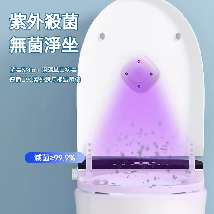 【智能守護】馬桶UV紫外線自動感應消毒燈 殺菌除臭香薰三合一 防疫必備 廁所坐便器專用 告別細菌異味 智能升級版