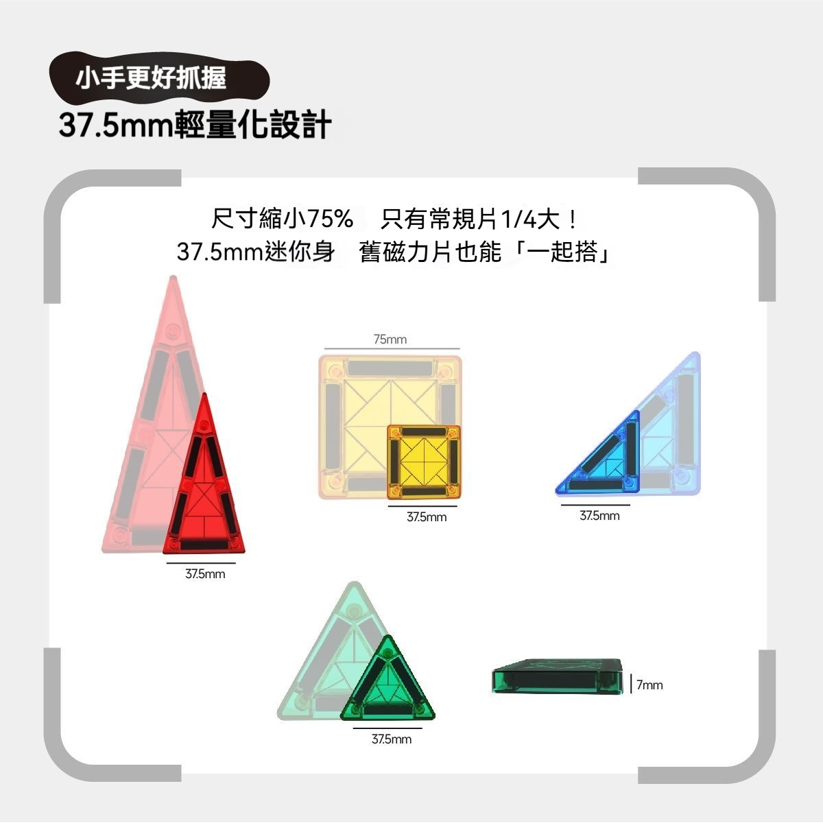 【旅行神器✨星鑽閃耀】✅意大利Songyi口袋磁力積木✅迷你隨身星鑽彩窗磁力片✅兒童益智拼搭玩具✅寶寶安全ABS無毒玩不膩✅精美包裝