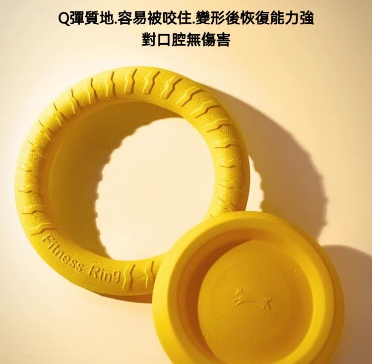 毛孩瘋玩3件套！【浮水拉力球+護牙互動圈+發泡飛盤】⚡️ EVA無毒超耐咬｜玩水潔齒兩不誤！