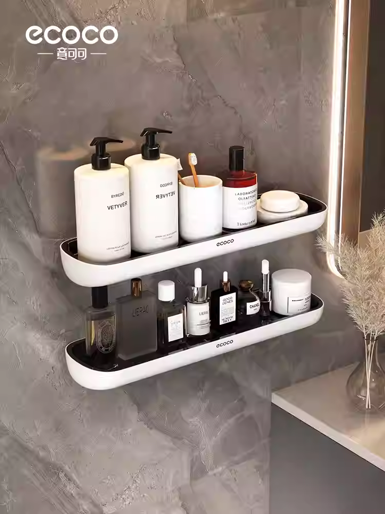浴室置物架✅自由組合搭配/多場景使用✅加寬加長置物區✅可拆卸毛巾桿/免去擔憂