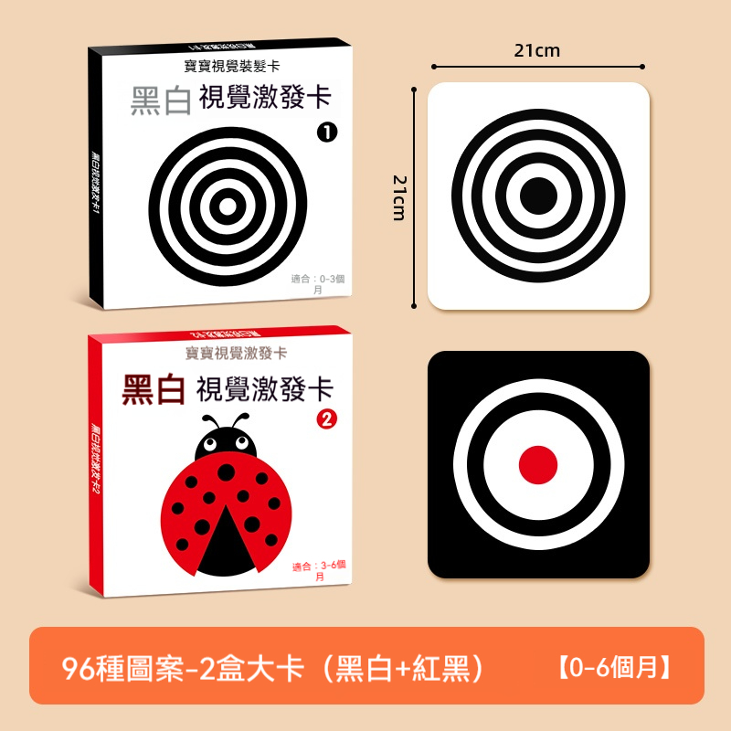 ✅ 【科學分階設計】從黑白→紅黃藍→複雜圖形，符合視覺發展階段！ ✅ 【安全厚實材質】卡嘸破、嘸割手，囝仔啃咬也安心！ ✅ 【親子互動滿分】爸母搖卡、寶貝追視，感情嘛溫燒～❤️