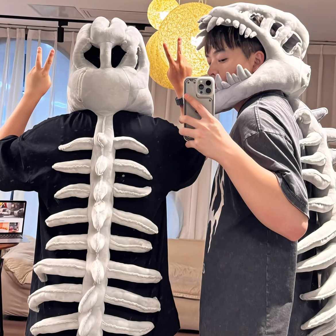 【史前霸主復活!】恐龍骨架頭套・COSPLAY神器・親子同樂首選