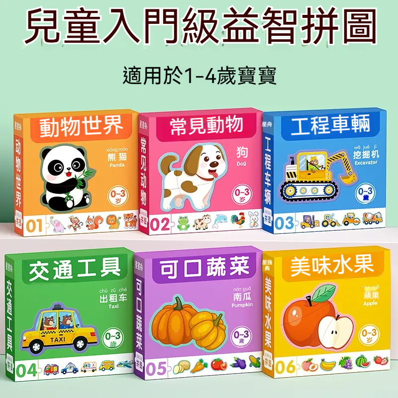 水果動物奇趣拼圖來襲！激發寶寶創造力，玩出超強思維力！✅ 認知升級：水果+動物主題✅ 安全材質：環保厚實紙板✅ 專注力UP