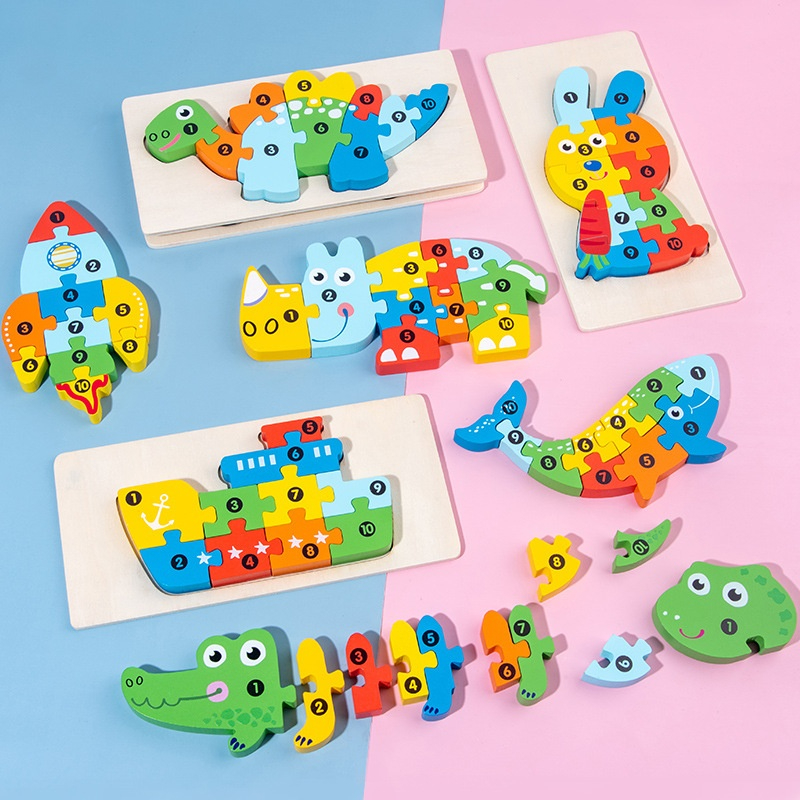 木質兒童益智玩具｜4-6歲早教認知積木（動物交通形狀配對／3D立體拼圖）✅ 3D立體積木，非平面拼圖 ? → 每個積木有厚度，訓練空間立體感 ✅ 動物／交通／形狀主題 ??? → 邊玩邊學認知詞彙 ✅ 凹凸接口配對 ? → 要找出對應形狀才能嵌入，培養邏輯 ✅ 可垂直堆疊，變立體模型 ? → 增加玩法層次