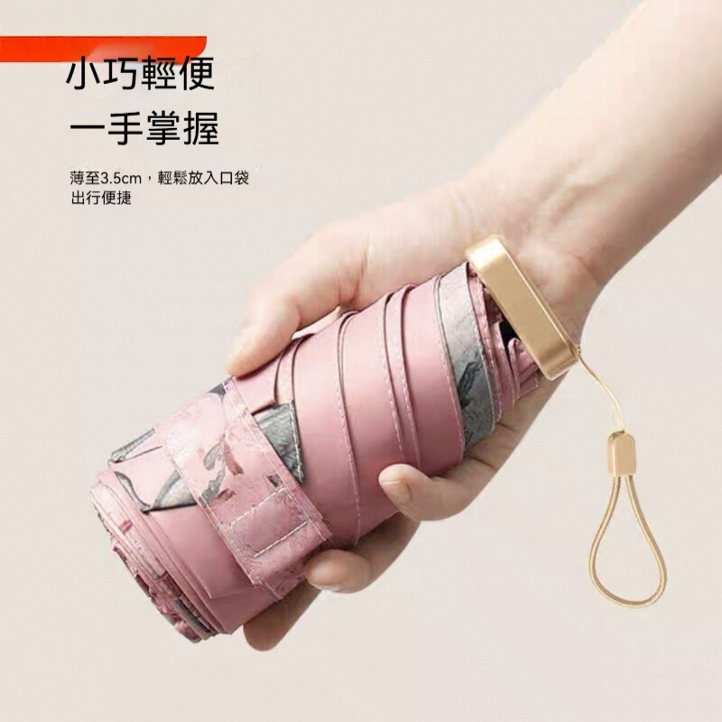 ✨包包界黑洞消失！✨這支傘比手機還小、✨薄到塞口袋，✨油畫風顏值破表～出門拍照零負擔
